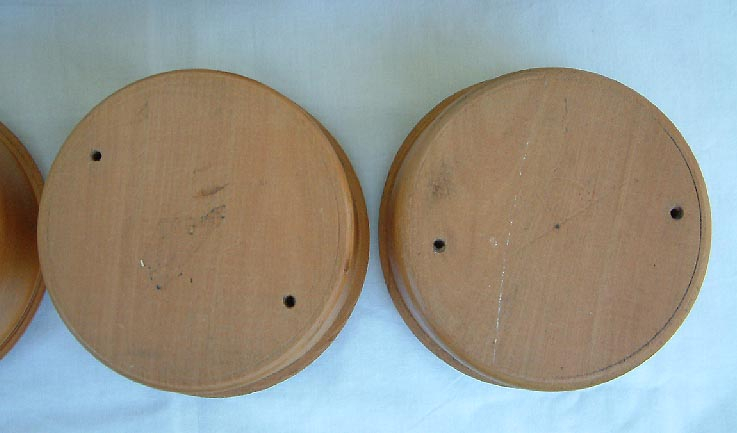 vintage New Zealand wooden Kauri shop or bank coin change bowls